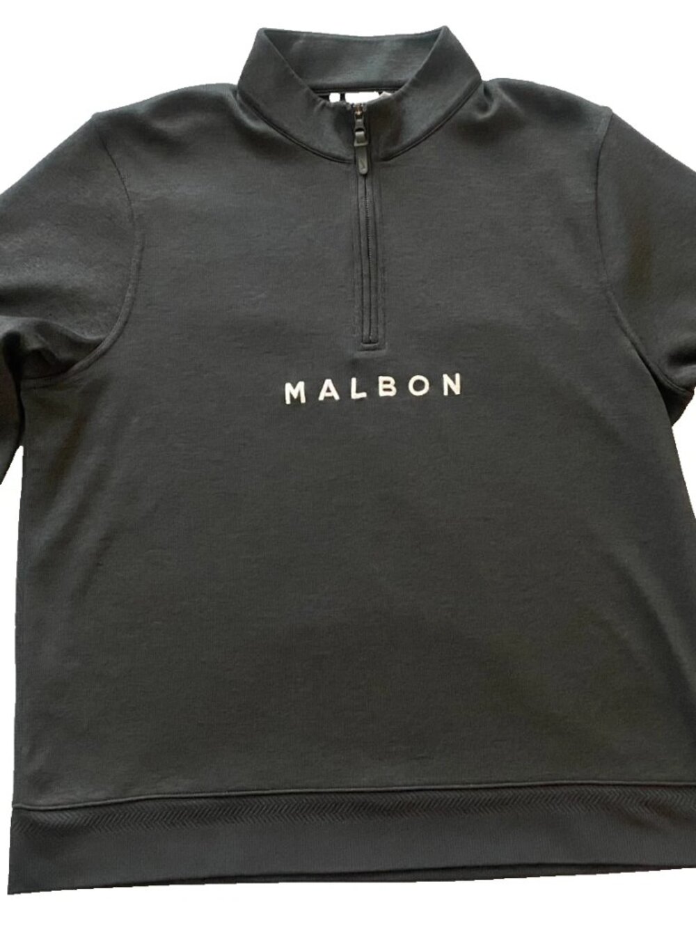 Nike x Malbon Golf 1/4 Zip Pullover Sweater Dri-FIT Spell Out Logo Black XL